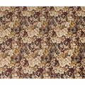 Brown Beige Floral Printed Cotton Lawn Fabric Soft Lightweight Breathable Elegant Dressmaking Fabric 110 Cms Width India Origin-D28665 Regal Fabrics