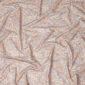 Light Grey Beige Floral Jacquard Printed Cotton Satin Fabric Smooth Lustrous Elegant Dressmaking Fabric 110 Cms Width India Origin-D28669 Regal Fabrics