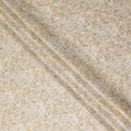 Beige Yellow Floral Printed Cotton Satin Fabric Soft Smooth Lightweight Elegant Dressmaking Fabric 110 Cms Width India Origin-D28672 Regal Fabrics