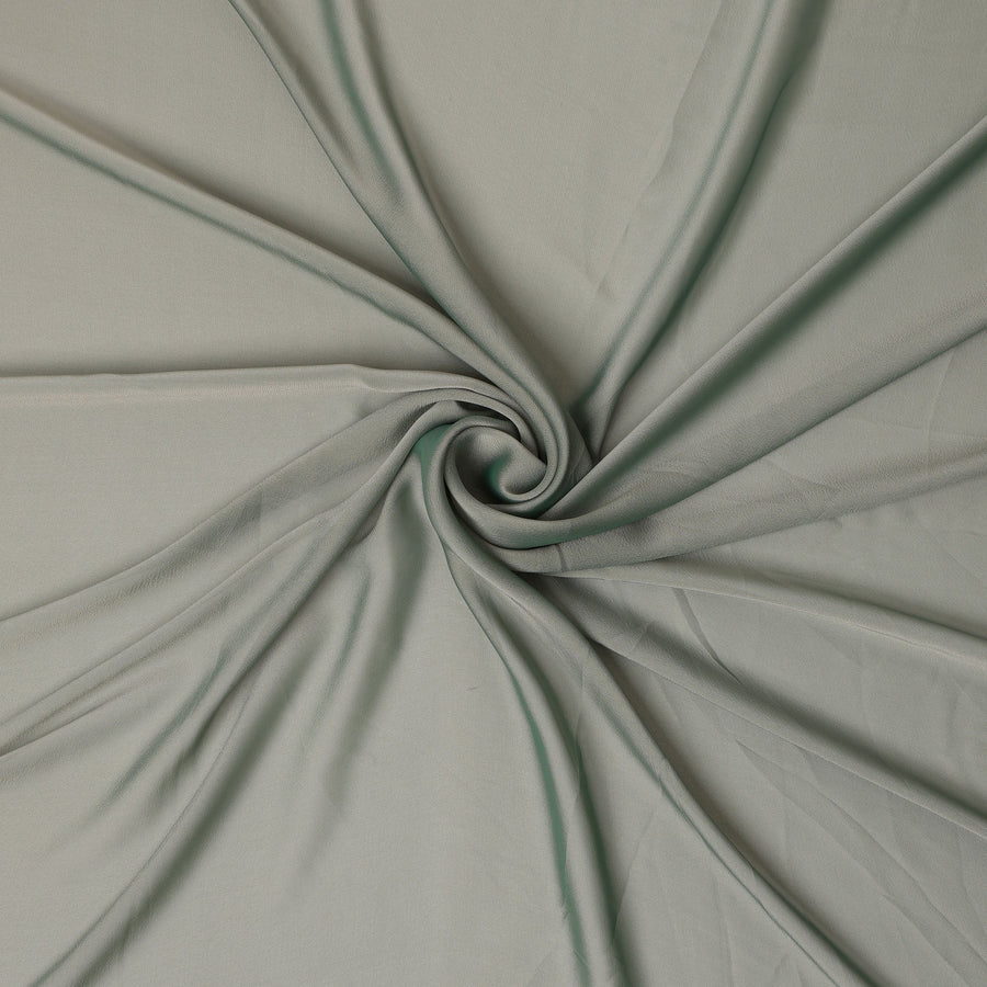 Sage Green Plain Synthetic Polyester Chiffon Fabric 110 Cms Width Lightweight Soft Flowing Dress Material India-D28741 Regal Fabrics