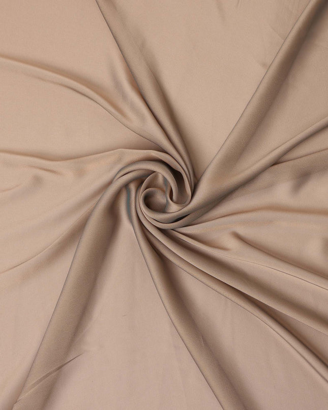 Light Beige Nude Plain Synthetic Polyester Chiffon Fabric 110 Cms Width Lightweight Soft Flowing Dress Material India-D28750 Regal Fabrics