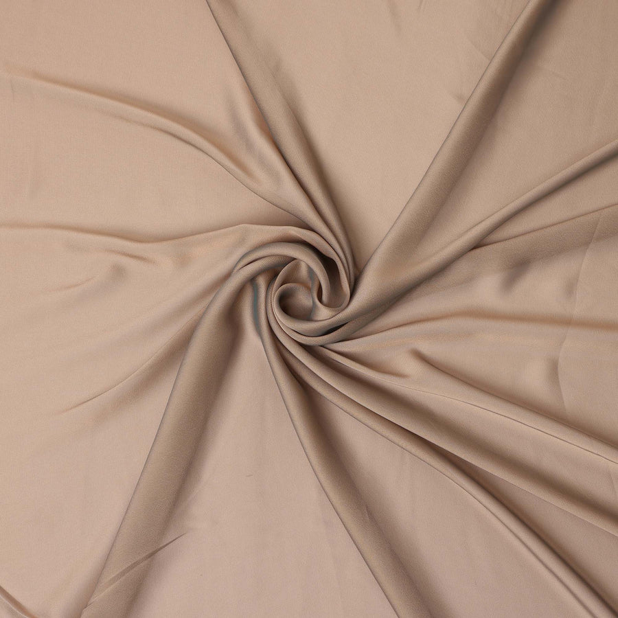 Light Beige Nude Plain Synthetic Polyester Chiffon Fabric 110 Cms Width Lightweight Soft Flowing Dress Material India-D28750 Regal Fabrics