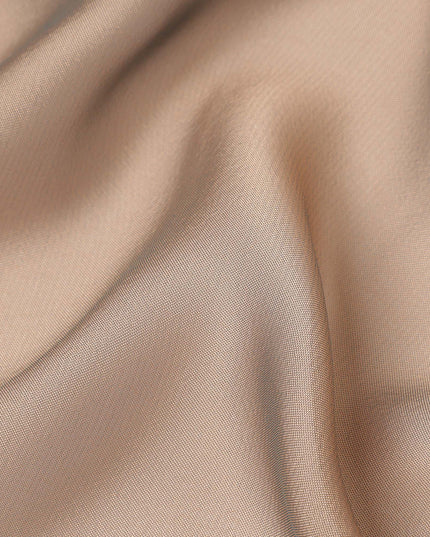 Light Beige Nude Plain Synthetic Polyester Chiffon Fabric 110 Cms Width Lightweight Soft Flowing Dress Material India-D28750 Regal Fabrics