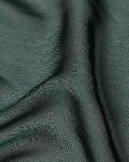 Bottle Green Plain Synthetic Polyester Chiffon Fabric 110 Cms Width Lightweight Soft Flowing Dress Material India-D28744 Regal Fabrics