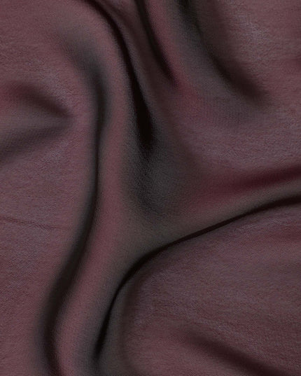 Wine Burgundy Plain Synthetic Polyester Chiffon Fabric 110 Cms Width Lightweight Soft Flowing Dress Material India-D28748 Regal Fabrics