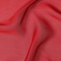 Bright Red Plain Synthetic Polyester Chiffon Fabric 110 Cms Width Lightweight Soft Flowing Dress Material India-D28743 Regal Fabrics