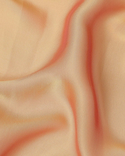Peach Orange Plain Synthetic Polyester Chiffon Fabric 110 Cms Width Lightweight Soft Flowing Dress Material India-D28738 Regal Fabrics