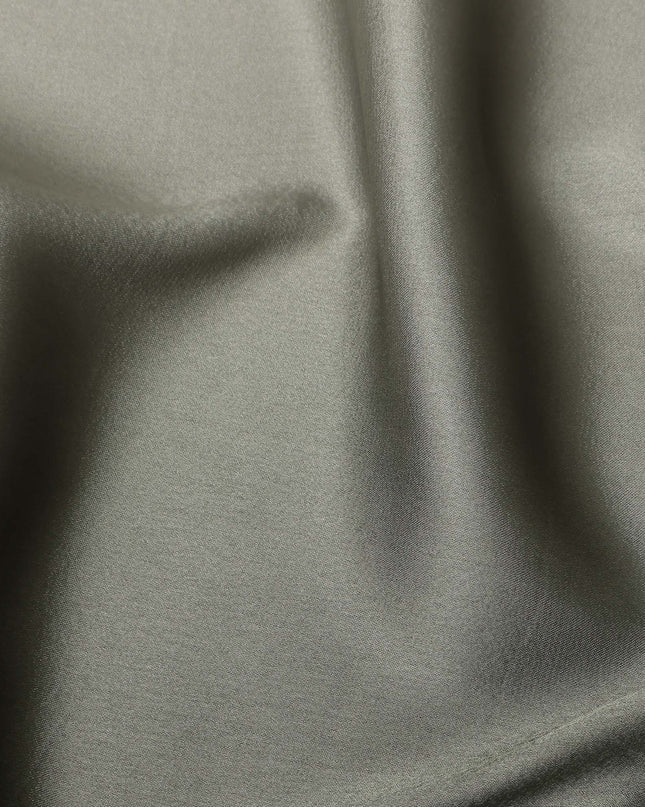 Olive Green To Ivory Ombre Plain Synthetic Satin Fabric 110 Cms Width Smooth Glossy Soft Draping Dress Material India-D28753 Regal Fabrics