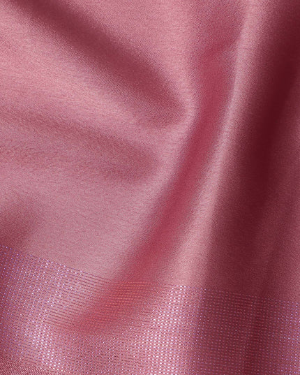 Blush Pink To Rose Ombre Plain Synthetic Satin Fabric 110 Cms Width Smooth Glossy Soft Draping Dress Material India-D28757 Regal Fabrics