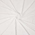Pure White Plain Synthetic Polyester Chiffon Fabric 110 Cms Width Lightweight Soft Flowing Dress Material India-D28762 Regal Fabrics