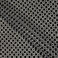 Black Geometric Pure Silk Crepe Fabric 110cm - 1515595