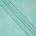 Aqua Green Abstract Geometric Line Printed Pure Silk Crepe Fabric Lightweight Soft Draping Dress Material 110 Cms Width India Origin-D28774 Regal Fabrics