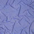 Royal Blue Abstract Geometric Line Printed Pure Silk Crepe Fabric Lightweight Soft Draping Dress Material 110 Cms Width India Origin-D28775 Regal Fabrics