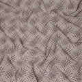 Brown Beige Geometric Wave Printed Pure Silk Crepe Fabric Lightweight Soft Draping Dress Material 110 Cms Width India Origin-D28772 Regal Fabrics