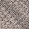 Brown Beige Geometric Wave Printed Pure Silk Crepe Fabric Lightweight Soft Draping Dress Material 110 Cms Width India Origin-D28772 Regal Fabrics