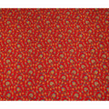 Red Multicolor Floral Vine Printed Pure Silk Crepe Fabric Lightweight Soft Draping Dress Material 110 Cms Width India Origin-D28778 Regal Fabrics