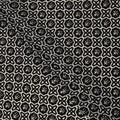 Black White Abstract Geometric Tile Printed Pure Silk Crepe Fabric Lightweight Soft Draping Dress Material 110 Cms Width India Origin-D28783 Regal Fabrics