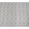Grey White Abstract Spiral Printed Pure Silk Crepe Fabric Lightweight Soft Draping Dress Material 110 Cms Width India Origin-D28770 Regal Fabrics