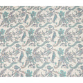 Cream Teal Paisley Floral Printed Pure Silk Crepe Fabric Lightweight Soft Draping Dress Material 110 Cms Width India Origin-D28795 Regal Fabrics