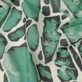 Emerald Green Abstract Stone Pattern Printed Cotton Voile Fabric Soft Lightweight Breathable Dressmaking Craft Fabric 150 Cms Width Indian Origin-D28626 Regal Fabrics