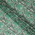 Emerald Green Abstract Stone Pattern Printed Cotton Voile Fabric Soft Lightweight Breathable Dressmaking Craft Fabric 150 Cms Width Indian Origin-D28626 Regal Fabrics