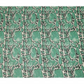 Emerald Green Abstract Stone Pattern Printed Cotton Voile Fabric Soft Lightweight Breathable Dressmaking Craft Fabric 150 Cms Width Indian Origin-D28626 Regal Fabrics