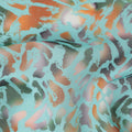 Teal Multicolor Abstract Printed Cotton Voile Fabric Soft Lightweight Breathable Dressmaking Craft Fabric 150 Cms Width Indian Origin-D28620 Regal Fabrics