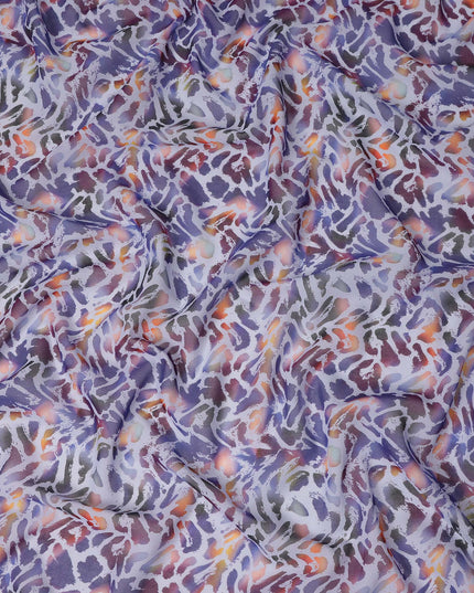 Lavender Multicolor Abstract Printed Cotton Voile Fabric Soft Lightweight Breathable Dressmaking Craft Fabric 150 Cms Width Indian Origin-D28622 Regal Fabrics