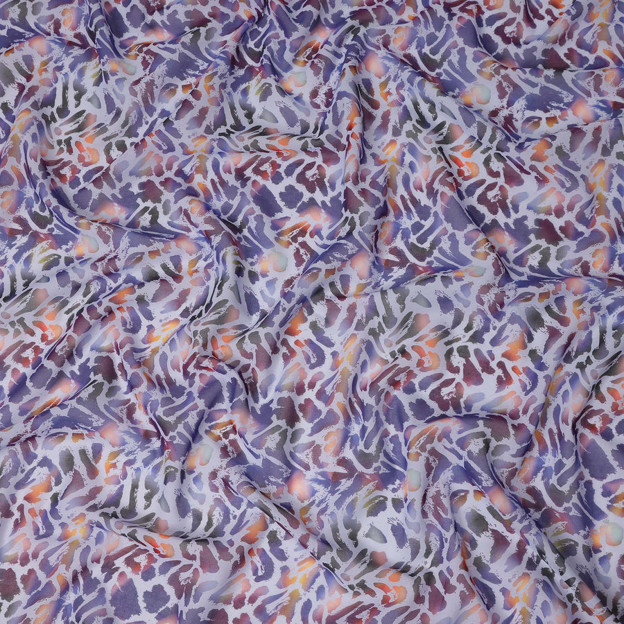 Lavender Multicolor Abstract Printed Cotton Voile Fabric Soft Lightweight Breathable Dressmaking Craft Fabric 150 Cms Width Indian Origin-D28622 Regal Fabrics