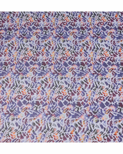 Lavender Multicolor Abstract Printed Cotton Voile Fabric Soft Lightweight Breathable Dressmaking Craft Fabric 150 Cms Width Indian Origin-D28622 Regal Fabrics