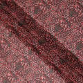 Red Floral Printed Traditional Sudanese Thobe Pure Cotton Voile Fabric 4.5 Meters Length 140 Cms Width Lightweight Breathable Soft Draping Material for Women Ethnic Wear-D28580 - Regal Fabrics
