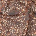 Brown Floral Printed Traditional Sudanese Thobe Pure Cotton Voile Fabric 4.5 Meters Length 140 Cms Width Lightweight Breathable Soft Draping Material for Women Ethnic Wear-D28579 - Regal Fabrics
