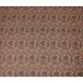 Brown Floral Printed Traditional Sudanese Thobe Pure Cotton Voile Fabric 4.5 Meters Length 140 Cms Width Lightweight Breathable Soft Draping Material for Women Ethnic Wear-D28579 - Regal Fabrics