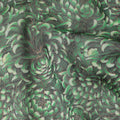 Green Floral Printed Traditional Sudanese Thobe Pure Cotton Voile Fabric 4.5 Meters Length 140 Cms Width Lightweight Breathable Soft Draping Material for Women Ethnic Wear-D28578 - Regal Fabrics