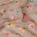 Beige Multicolor Floral Printed Traditional Sudanese Thobe Pure Cotton Voile Fabric 4.5 Meters Length 140 Cms Width Lightweight Breathable Soft Draping Material for Women Ethnic Wear-D28576 - Regal Fabrics