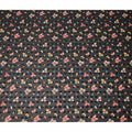 Black Floral Printed Traditional Sudanese Thobe Pure Cotton Voile Fabric 4.5 Meters Length 140 Cms Width Lightweight Breathable Soft Draping Material for Women Ethnic Wear-D28575 - Regal Fabrics