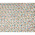 Beige Multicolor Floral Jacquard Cotton Voile Fabric Soft Lightweight Breathable Textured Dressmaking Craft Fabric 150 Cms Width Indian Origin-D28632 Regal Fabrics