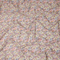 Dusty Mauve Multicolor Floral Jacquard Cotton Voile Fabric Soft Lightweight Breathable Textured Dressmaking Craft Fabric 150 Cms Width Indian Origin-D28634 Regal Fabrics