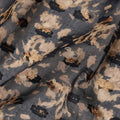 Dark Grey Floral Printed Traditional Sudanese Thobe Pure Cotton Voile Fabric 4.5 Meters Length 140 Cms Width Lightweight Breathable Soft Draping Material for Women Ethnic Wear-D28572 - Regal Fabrics