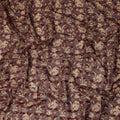Maroon Floral Printed Traditional Sudanese Thobe Pure Cotton Voile Fabric 4.5 Meters Length 140 Cms Width Lightweight Breathable Soft Draping Material for Women Ethnic Wear-D28573 - Regal Fabrics