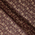 Maroon Floral Printed Traditional Sudanese Thobe Pure Cotton Voile Fabric 4.5 Meters Length 140 Cms Width Lightweight Breathable Soft Draping Material for Women Ethnic Wear-D28573 - Regal Fabrics