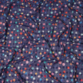 Blue Multicolor Polka Dot Traditional Sudanese Thobe Pure Cotton Voile Fabric 4.5 Meters Length 140 Cms Width Lightweight Breathable Soft Draping Material for Women Ethnic Wear Sewing Craft-D28566 - Regal Fabrics