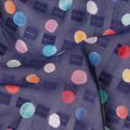 Blue Multicolor Polka Dot Traditional Sudanese Thobe Pure Cotton Voile Fabric 4.5 Meters Length 140 Cms Width Lightweight Breathable Soft Draping Material for Women Ethnic Wear Sewing Craft-D28566 - Regal Fabrics