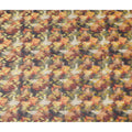 Orange Earthy Abstract Ikat Cotton Voile 150cm