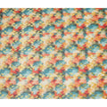 Vibrant Multicolor Abstract Ikat Voile Fabric 150cm