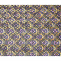 Purple Floral Fan Printed Cotton Voile 150cm