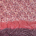 Soft Blush Pink Floral Border Fabric