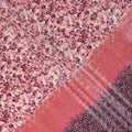 Soft Blush Pink Floral Border Fabric