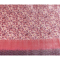 Soft Blush Pink Floral Border Fabric