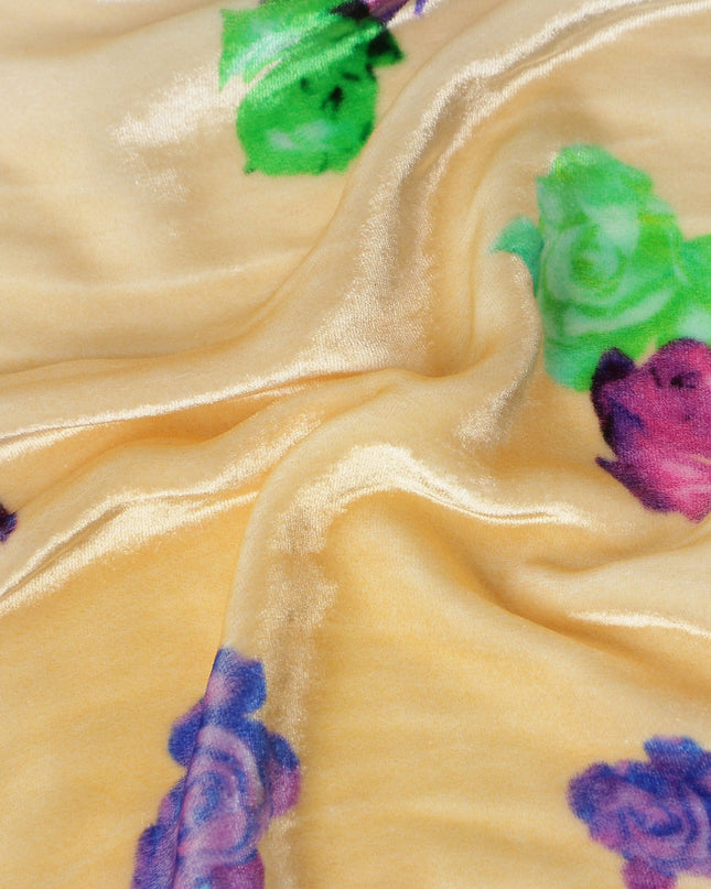 Pastel Multicolor Ombre Floral Fabric